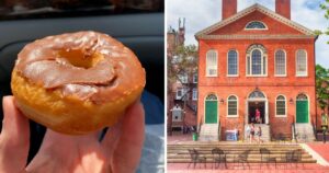 chocolate frosted donut, custom house in salem, ma