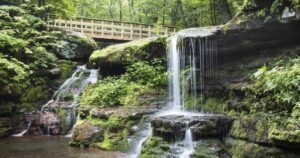 Twin Waterfall, Diamond Notch, The Catskills