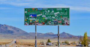 a sign for the extraterrestrial highway in nevada
