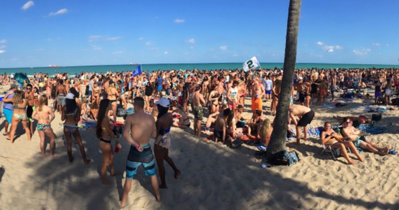 Festa na praia de Fort Lauderdale